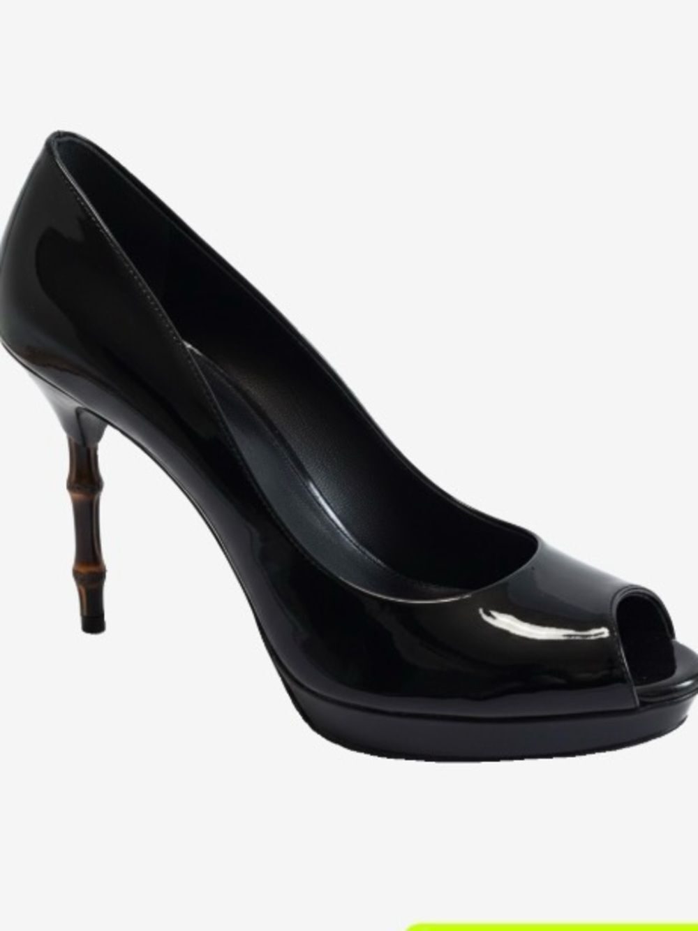 🛍️ Gucci Authentic Patent Leather Bamboo Effect Heels Vintage 2010